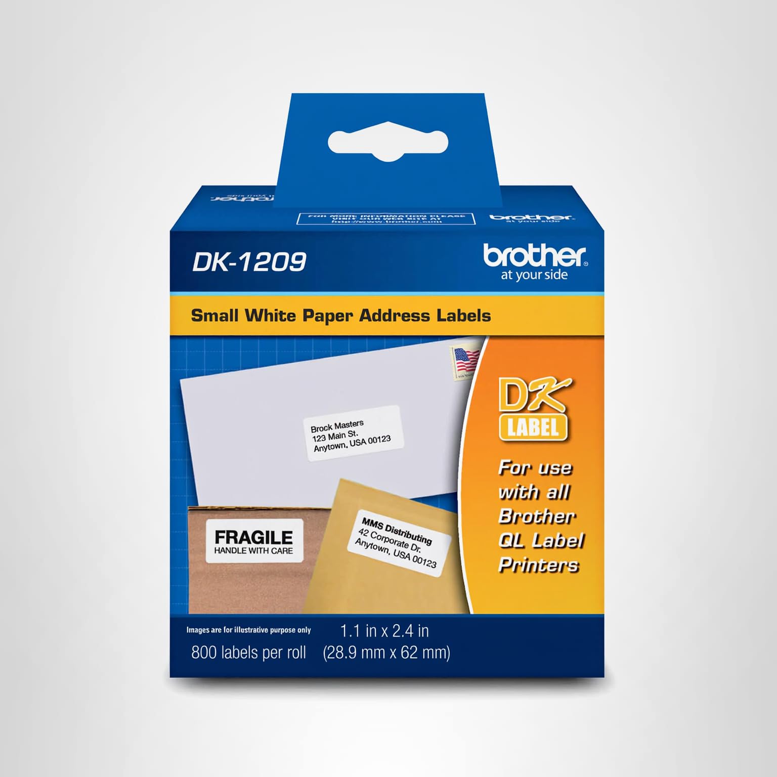 Amazon.com : Brother DK-1209 Small Address Labels, White, 2 1/2 Amazon.com : Brother DK-1209 Small Address Labels, White, 2 1/2